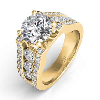 Channel Set - Rounds Engagement Ring EN7215YG