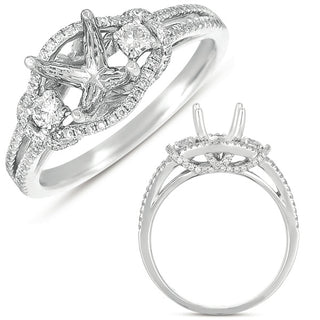 Split Shank Engagement Ring EN7403-1WG