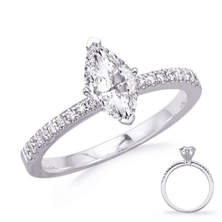 Side Stone - Prong Set Engagement Ring EN7470