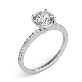 Side Stone - Prong Set Engagement Ring EN7470-30WG