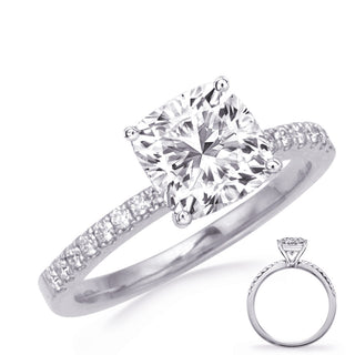 Side Stone - Prong Set Engagement Ring EN7470-7.0MCUWG