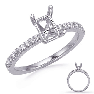 Side Stone - Prong Set Engagement Ring EN7470-7X5MECWG