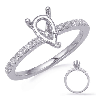 Side Stone - Prong Set Engagement Ring EN7470