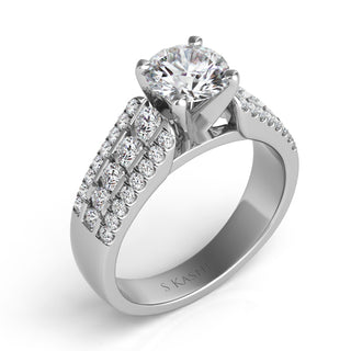 Channel Set - Rounds Engagement Ring EN7489WG