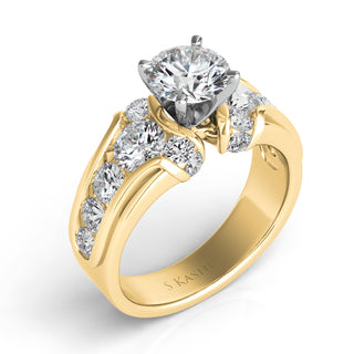 Channel Set - Rounds Engagement Ring EN7580YG