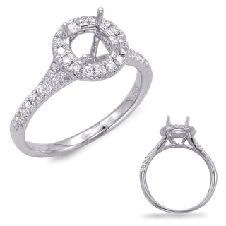 Split Shank Engagement Ring EN7643-1WG