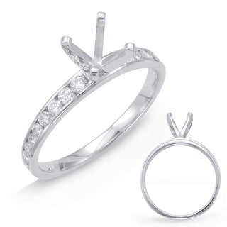 Channel Set - Rounds Engagement Ring EN7787WG