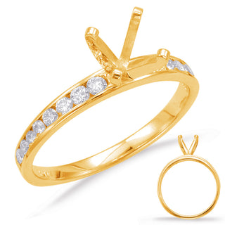 Channel Set - Rounds Engagement Ring EN7787YG