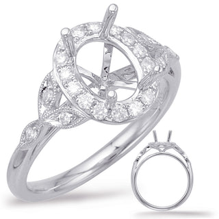 Halo - Oval Engagement Ring EN7930