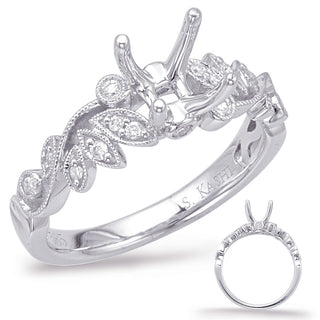 Leaf Engagement Ring EN7961-1WG