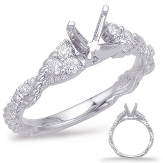 Braided Engagement Ring EN7969-50WG