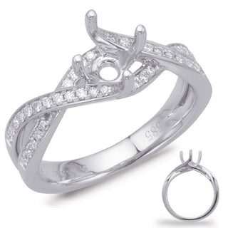 Criss Cross Engagement Ring EN8004-1WG