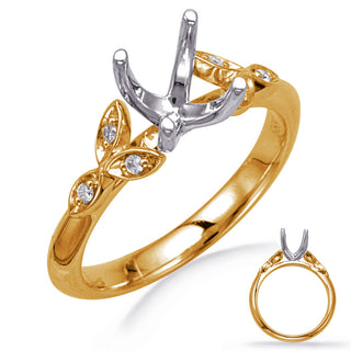 Leaf Engagement Ring EN8042-1YG