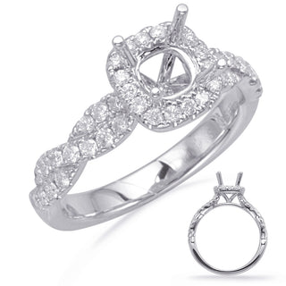 Criss Cross Engagement Ring EN8116-1WG