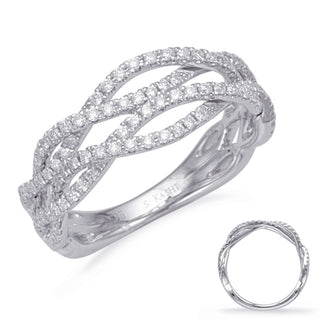 Crossover Wedding Band EN8130-BWG