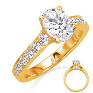 Side Stone - Prong Set Engagement Ring EN8205-7X5MYG