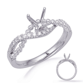 Criss Cross Engagement Ring EN8246-1WG