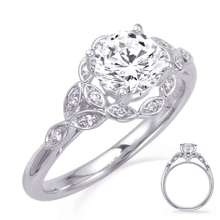 Leaf Engagement Ring EN8337-75WG