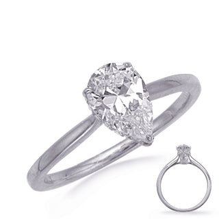 Halo - Hidden Engagement Ring EN8344-10X7PSWG