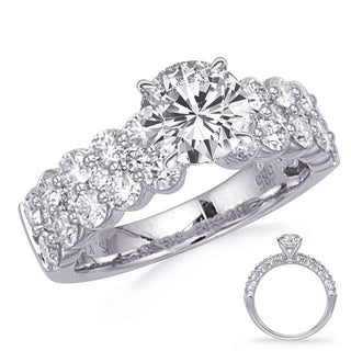 None-Halo Engagement Ring EN8345-1WG