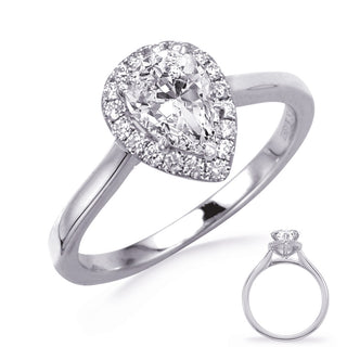 Halo - Pear Engagement Ring EN8347-9X6MWG