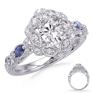 Sapphire Engagement Ring EN8358-6X4OVSWG