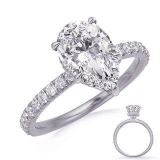 Halo - Hidden Engagement Ring EN8364-MWG