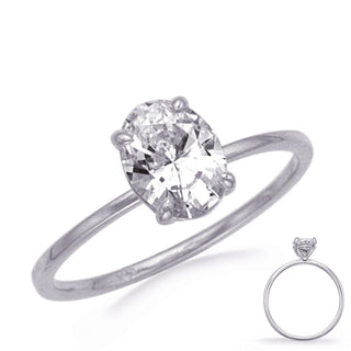 Solitaire Engagement Ring EN8384-8X6MOVWG