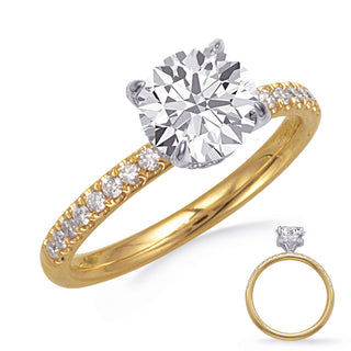 Halo - Hidden Engagement Ring EN8395-15YW