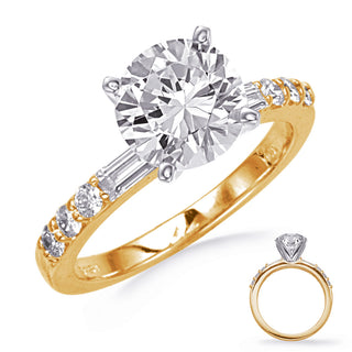 Baguette Engagement Ring EN8427YG