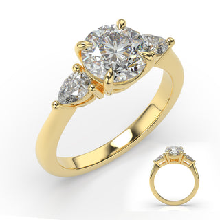 Pear Shape Engagement Ring EN8432-2YG