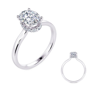 Halo - Hidden Engagement Ring EN8455-8X6OVWG