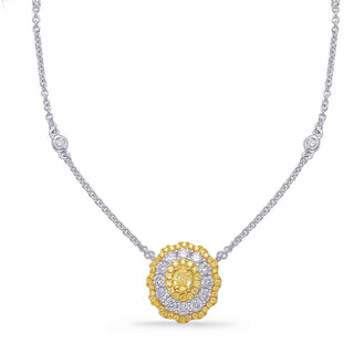 Yellow Diamonds Necklace N1219YDYW