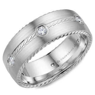 Rope Contemporary Wedding Band WB-001