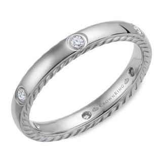 Rope Stackable Wedding Band WB-016