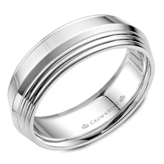 Carved 7mm Wedding Band WB-055C7W