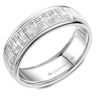 Carved 7mm Wedding Band WB-057C7W