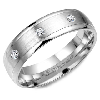 Diamond 6mm Wedding Band WB-7096