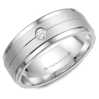 Diamond 8mm Wedding Band WB-7108