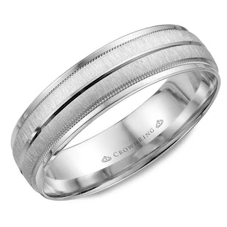 Carved 6mm Wedding Band WB-7933