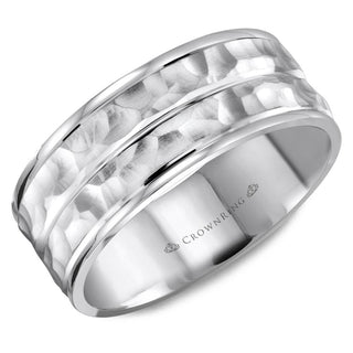 Carved 8mm Wedding Band WB-8043