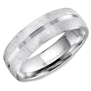 Carved Contemporary Wedding Band WB-8059