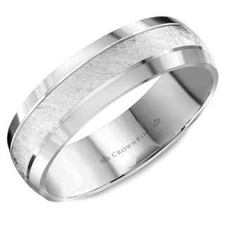 Carved Contemporary Wedding Band WB-8064