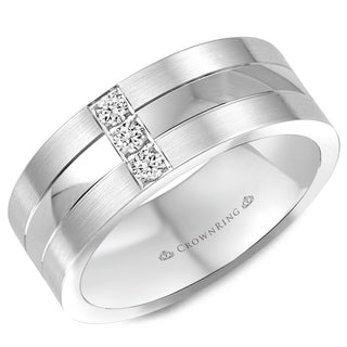 Diamond 8mm Wedding Band WB-8252