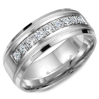 Diamond 8mm Wedding Band WB-9083