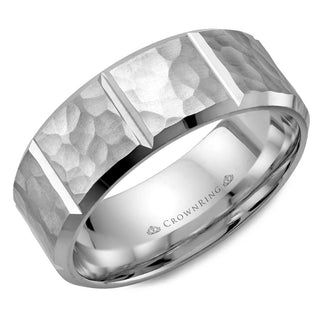 Carved Contemporary Wedding Band WB-9097