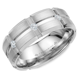 Diamond 8mm Wedding Band WB-9114