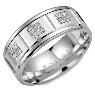 Diamond 8mm Wedding Band WB-9604