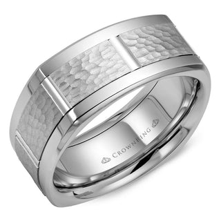 Carved Contemporary Wedding Band WB-9621