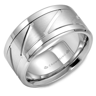 Carved Contemporary Wedding Band WB-9623